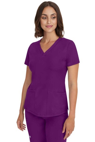 Dámská lékařská halena Healing Hands Monica V-neck lilková-3