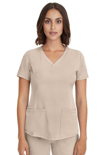 Dámská lékařská halena Healing Hands Monica V-neck bežová-3