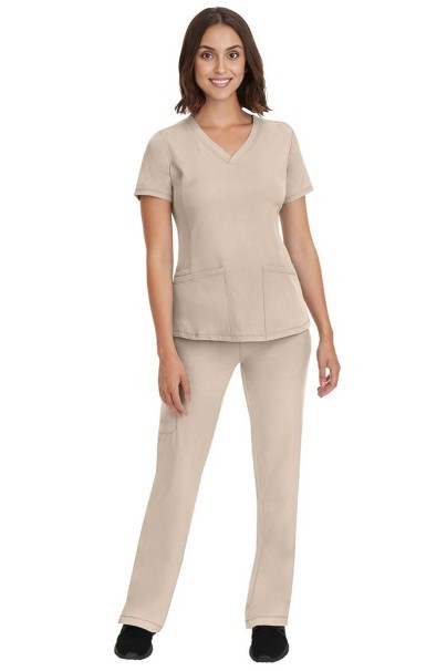 Dámská lékařská halena Healing Hands Monica V-neck bežová-2