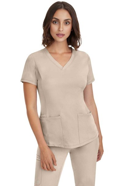 Dámská lékařská halena Healing Hands Monica V-neck bežová-2