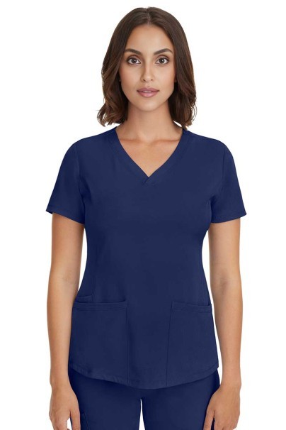 Dámská lékařská halena Healing Hands Monica V-neck námořnická modř-2