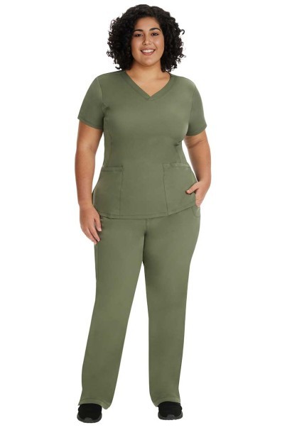 Dámská lékařská halena Healing Hands Monica V-neck olivková-3