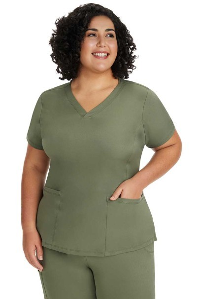 Dámská lékařská halena Healing Hands Monica V-neck olivková-2