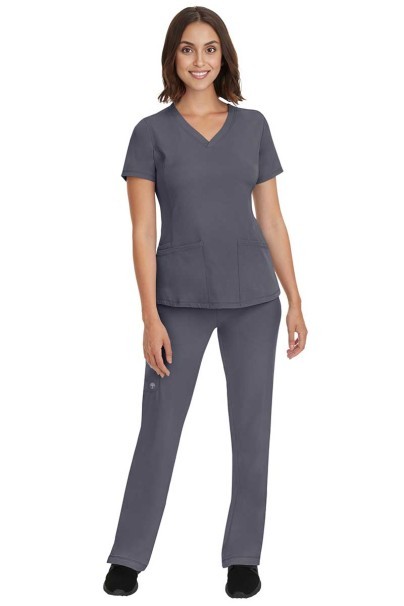 Dámská lékařská halena Healing Hands Monica V-neck šedá-2