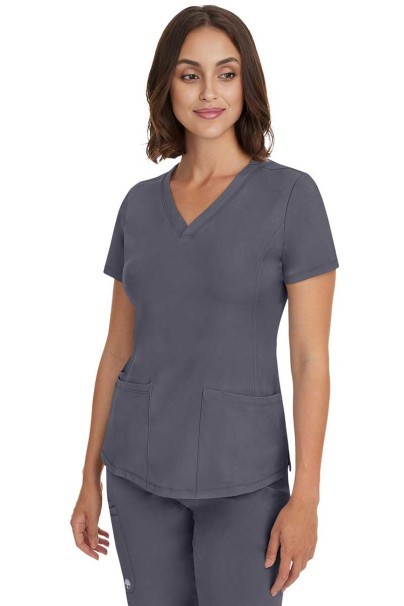 Dámská lékařská halena Healing Hands Monica V-neck šedá-2
