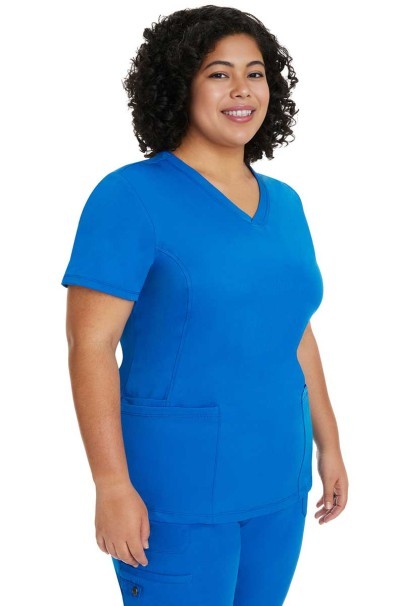 Dámská lékařská halena Healing Hands Monica V-neck královsky modrá-3