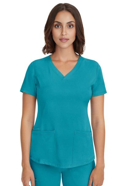 Dámská lékařská halena Healing Hands Monica V-neck mořsky modrá-3