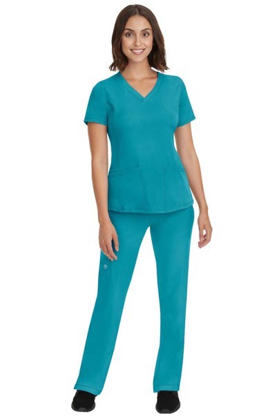 Dámská lékařská halena Healing Hands Monica V-neck mořsky modrá-2