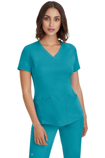 Dámská lékařská halena Healing Hands Monica V-neck mořsky modrá-2