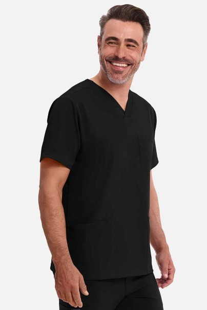 Pánská lékařská halena Healing Hands Matthew V-neck černá-1