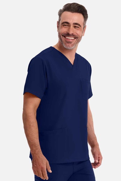 Pánská lékařská halena Healing Hands Matthew V-neck námořnická modř-2
