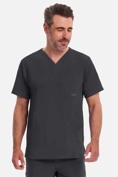Pánská lékařská halena Healing Hands Matthew V-neck šedá-1
