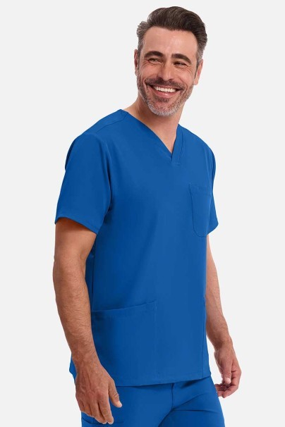 Pánská lékařská halena Healing Hands Matthew V-neck královsky modrá-2