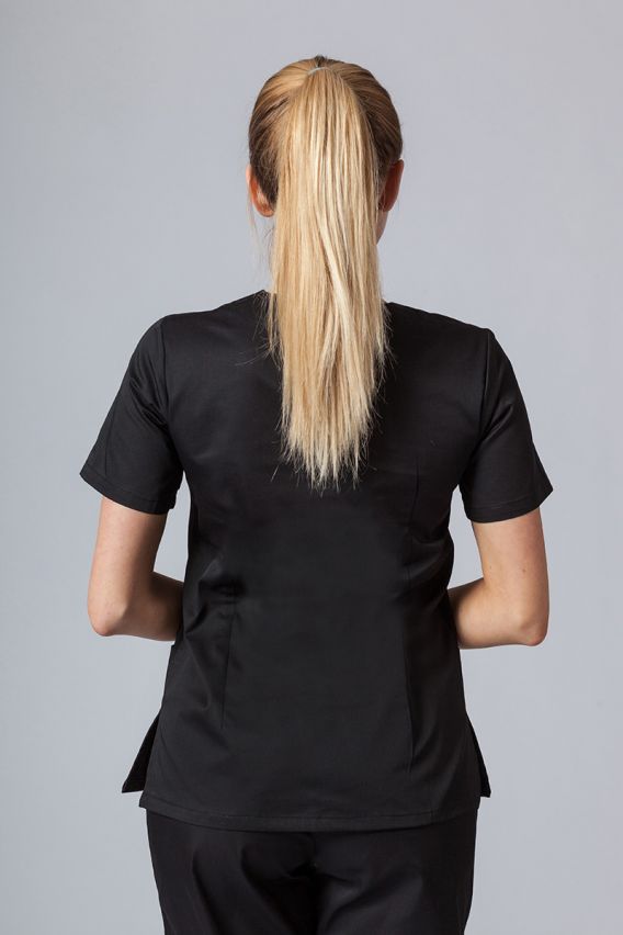 Lékařská dámská halena Sunrise Uniforms Basic Light černá-2