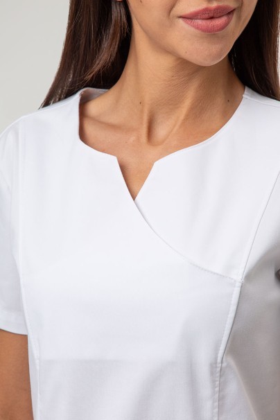 Dámské lékařské šaty Sunrise Uniforms Charm bílé-2