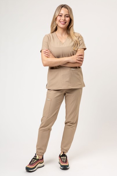 Dámská lékařská halena Cherokee Ultra V-neck Top bežová-2