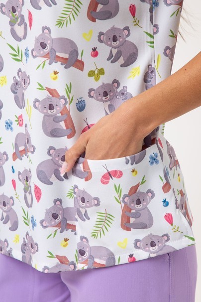 Dámská lékařská halena Sunrise Uniforms Prints Koala Cuddles-3