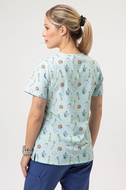 Dámská lékařská halena Sunrise Uniforms Prints Dental Friends-2