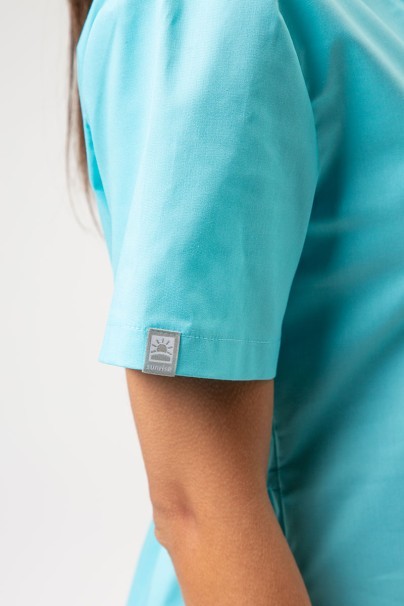 Dámské lékařské šaty Sunrise Uniforms Vital tyrkysové-5
