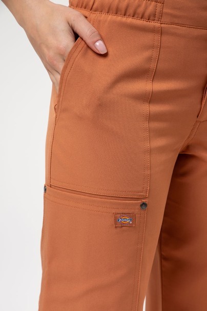 Dámské lékařské kalhoty Dickies EDS NXT Wide Leg hnědé-2