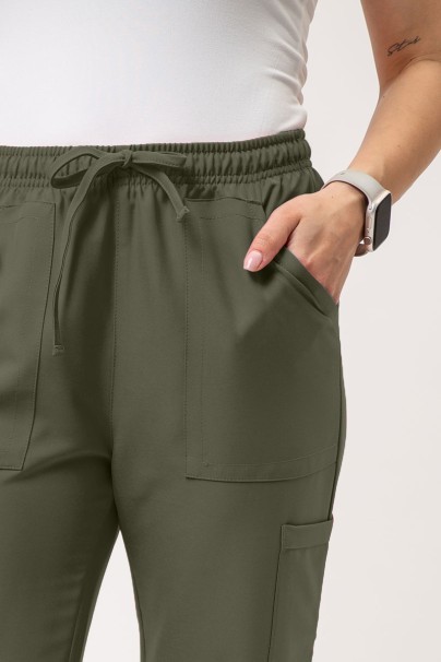 Dámské lékařské kalhoty Cherokee Ultra Cargo olivkové-2