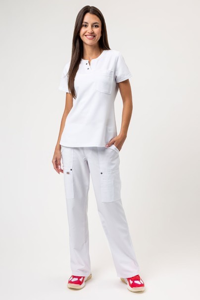 Dámská lékařská halena Dickies EDS NXT Round Neck bílá-2