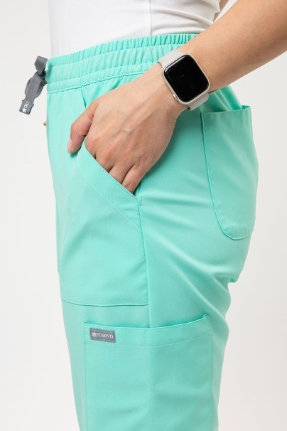 Lékařská dámská souprava Maevn Momentum (halena Double V–neck, kalhoty 6-pocket) mátová-8