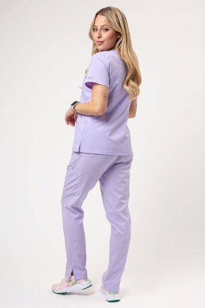 Lékařská dámská halena Maevn Momentum Double V-neck levandulová-2