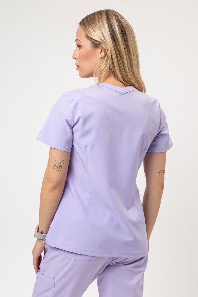 Lékařská dámská halena Maevn Momentum Double V-neck levandulová-3