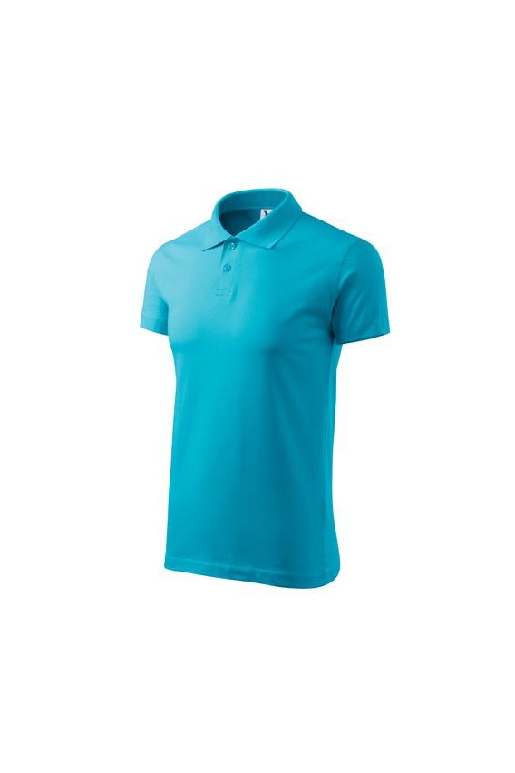 Pánské Polo Malfini Single Jersey tyrkysové-2