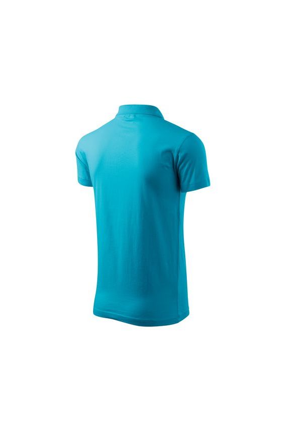 Pánské Polo Malfini Single Jersey tyrkysové-3