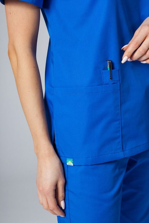 Lékařská dámská halena Sunrise Uniforms Basic Light královsky modrá-3
