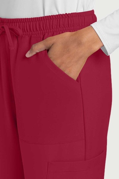 Dámské lékařské kalhoty Cherokee Ultra Cargo červené-2