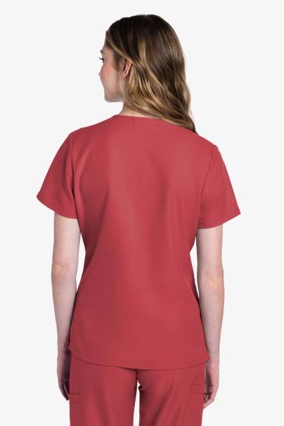 Dámská lékařská halena Cherokee Ultra V-neck Top koralová-4
