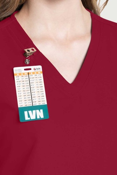 Dámská lékařská halena Cherokee Ultra V-neck Top červená-3