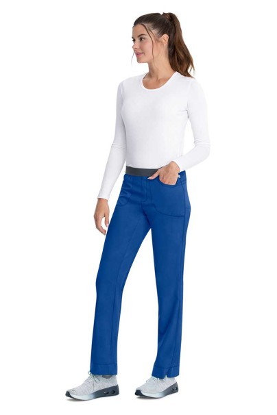 Dámské lékařské kalhoty Cherokee Infinity Slim Pull-on tmavě modré-2