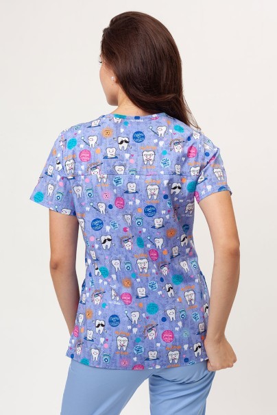 Dámská lékařská halena Cherokee Prints V-neck Dental Affirmations-2