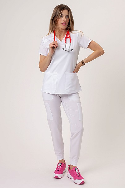 Dámské lékařské kalhoty Dickies EDS Essentials Mid Rise Jogger bílé