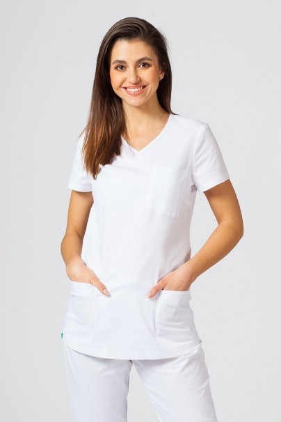 Lékařská souprava Sunrise Uniforms Active II (halena Fit, kalhoty Loose) bílá-3