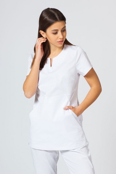Dámská zdravotní halena Sunrise Uniforms Kangaroo (elastická), bílá-2