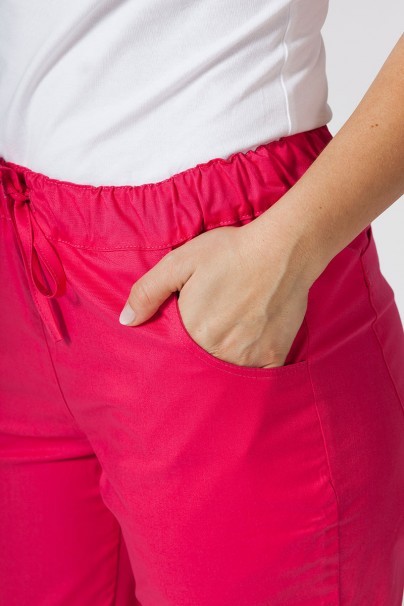 Lékařské kalhoty Sunrise Uniforms Active (elastické), malinové-4