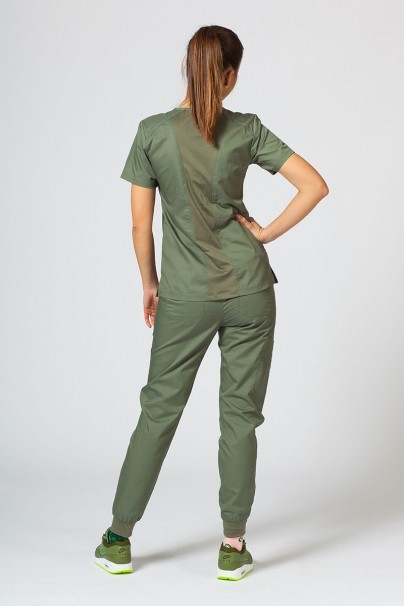 Dámské lékařské kalhoty Maevn EON Sporty & Comfy jogger olivkové-4