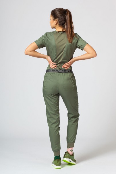 Dámské lékařské kalhoty Maevn EON Sporty & Comfy jogger olivkové-5