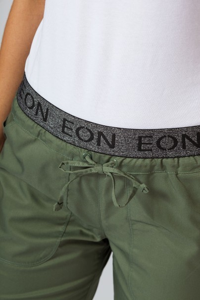 Dámské lékařské kalhoty Maevn EON Sporty & Comfy jogger olivkové-6