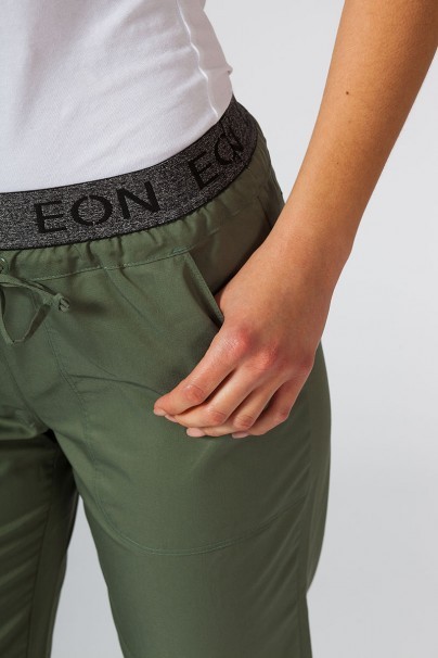 Dámské lékařské kalhoty Maevn EON Sporty & Comfy jogger olivkové-7