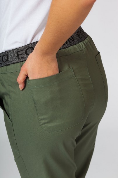 Dámské lékařské kalhoty Maevn EON Sporty & Comfy jogger olivkové-10