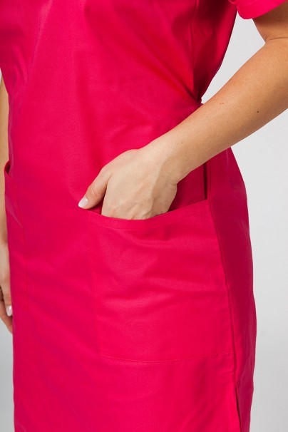 Lékařské jednoduché šaty Sunrise Uniforms malinové-2