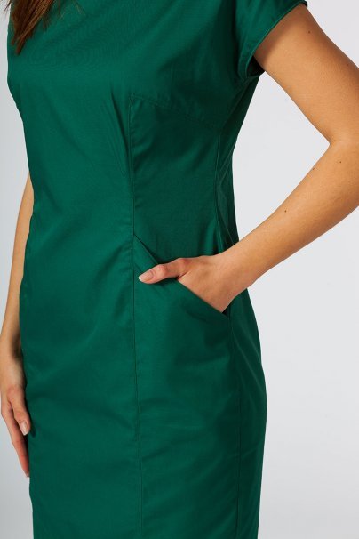 Lékařské šaty Sunrise Uniforms Elite tmavě zelená-3