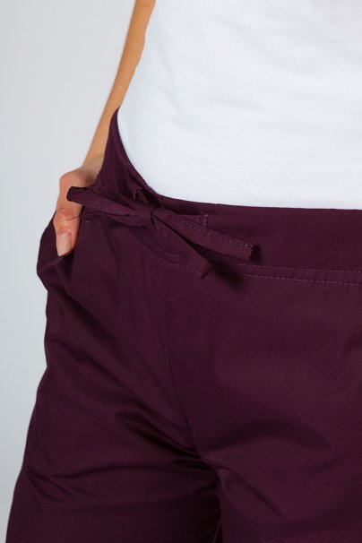 Dámské lékařské kalhoty Sunrise Uniforms Basic Regular burgundové-3