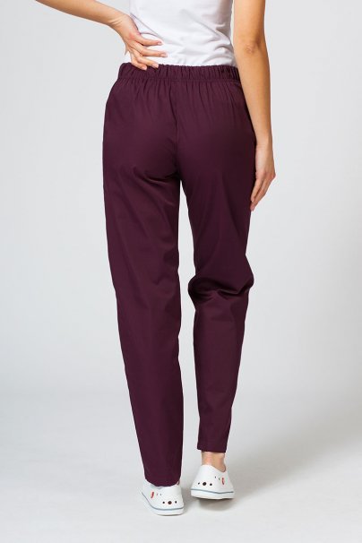 Dámské lékařské kalhoty Sunrise Uniforms Basic Regular burgundové-2